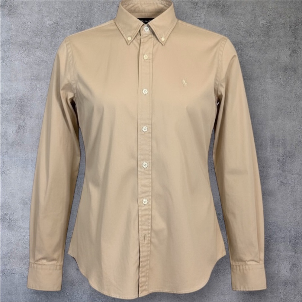 VINTAGE Ralph Lauren Slim Fit Sport Women’s Button Down Shirt size 10